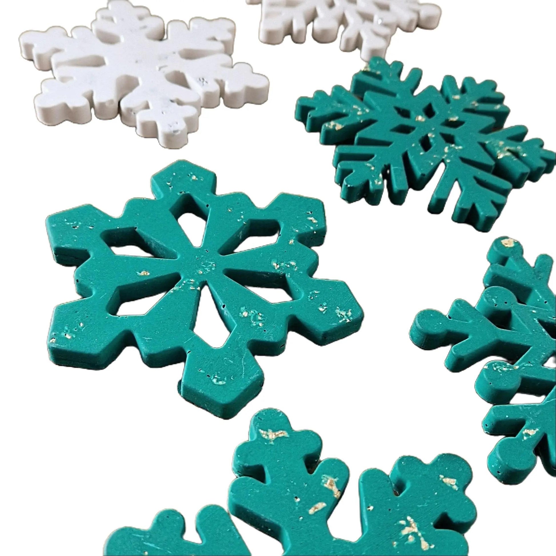 Jesmonite Snowflake Coasters