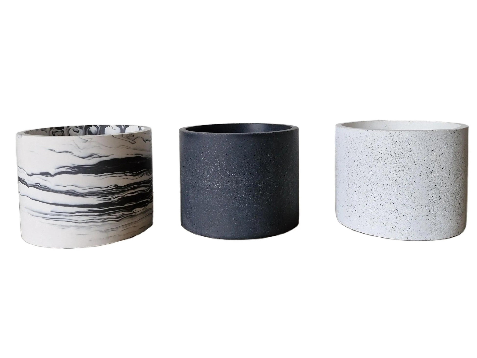 Granite and Marble Round Plant Pots 